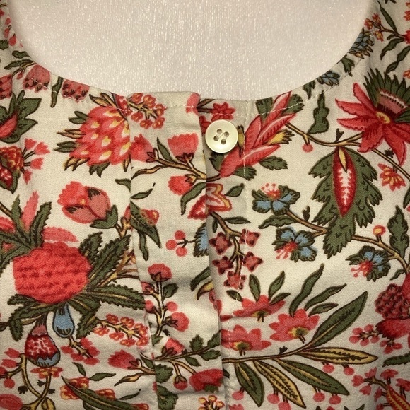 Madewell Floral Mini Dress - Red and Green - Picture 10 of 16
